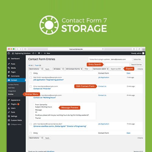 Storage for Contact